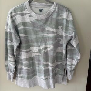 Aerie Textured Gray Sweatshirt